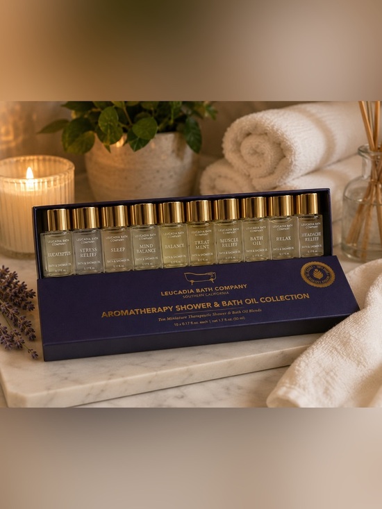 Leucadia Bath Co Other - Leucadia Bath Company Aromatherapy Shower & Bath Oil Discovery Collection Set